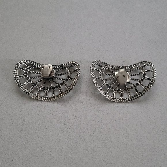 Silver Rhinestone Shoe Clips/ Shoe Jewelry - Picture 6 of 8